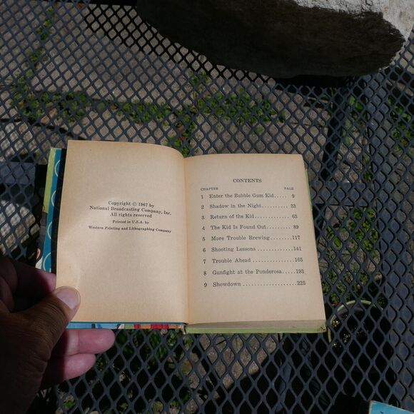 BONANZA BUBBLE GUM KID 1967 WHITMAN BIG LITTLE BOOK George S. Elrick Comic - Picture 8 of 9